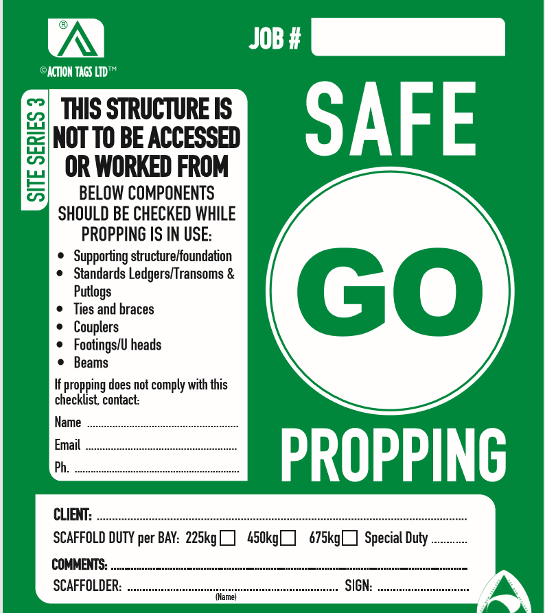 Go Safe Propping (pack 25)