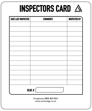 Inspectors Cards (Pack of 50)