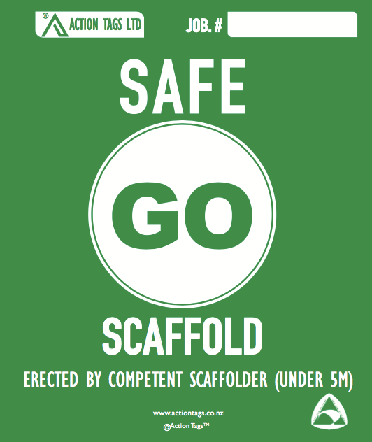 Go Safe Scaffold Non Notify (Pack of 25) Action Tags
