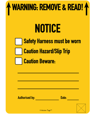 Warning Cards (Pack of 20)